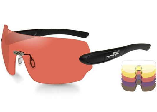 Wiley X Detection – Black Frame with Clear/Yellow/Orange/Purple/Copper Lenses