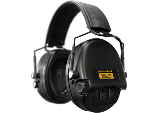 Sordin Supreme Pro X Slim SFA Leather Black Ear Protector