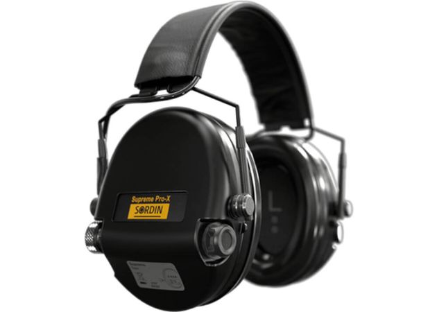 Sordin Supreme Pro X Slim SFA Leather Black Ear Protector