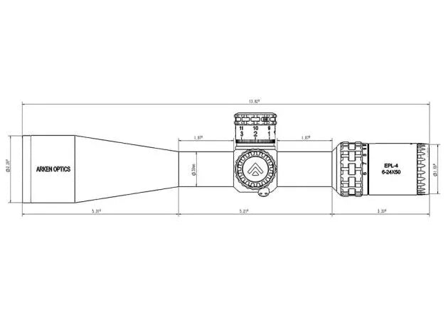 Rifle Scope Arken EPL-4 6-24x50 VPR MIL